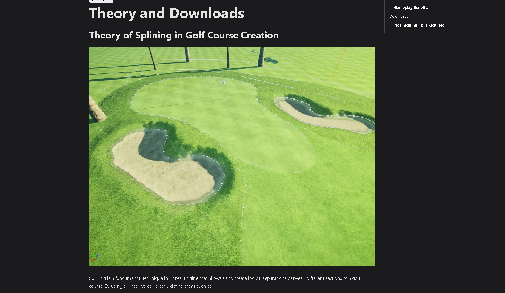 Course editor workflow with splines and terrain